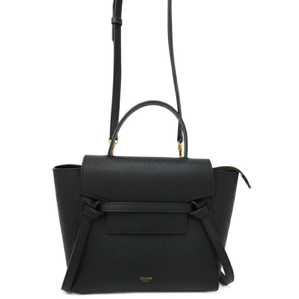 Celine Belt Bag 2way Crossbody Grained Calfskin Leather